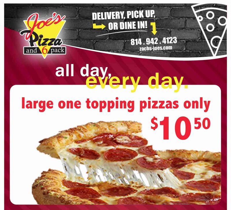 Joe's Pizza current pizza special